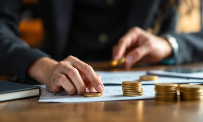 Insurance image depicting financial consultation, loan application and banking environment.